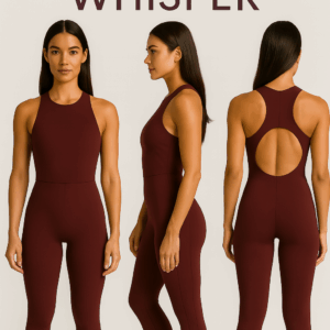 Bem-te-vi Whisper – Minimalist Wine Jumpsuit