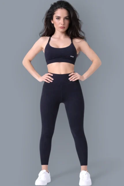 Eclipse Black Set — Top + Leggings
