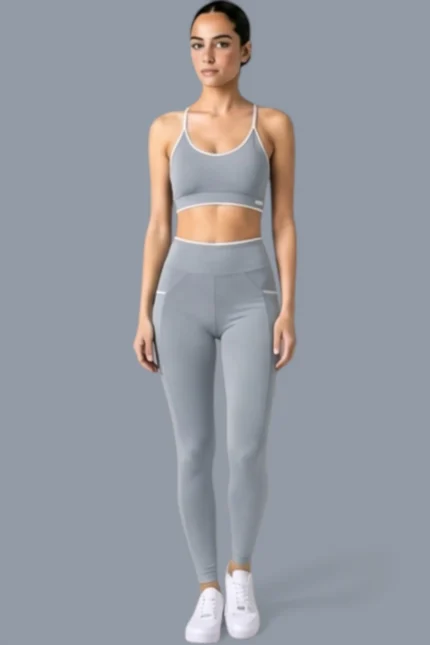 Quartz Grey Set — Top + Leggings