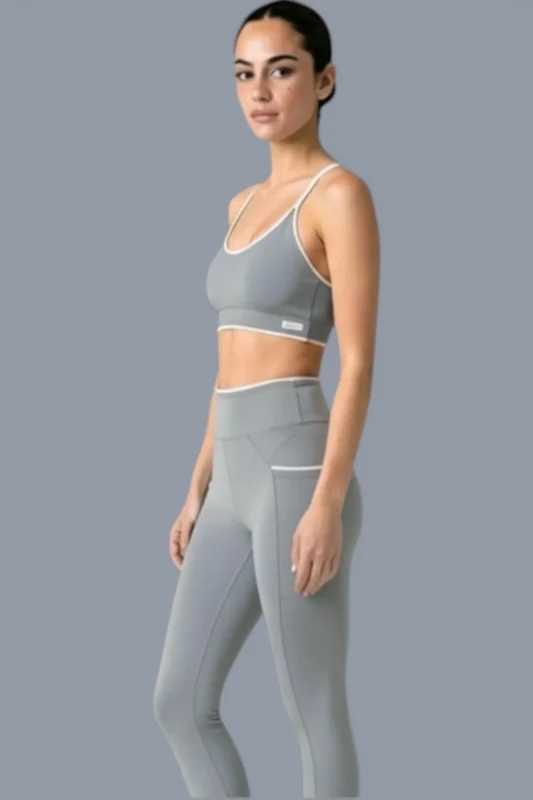 Quartz Grey Set — Top + Leggings