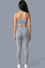 Quarzgraues Set - Oberteil + Leggings
