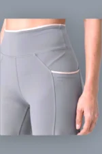 Quarzgraues Set - Oberteil + Leggings