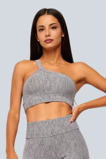 BCult Alpine Sculpt One-Shoulder Top — Mélange