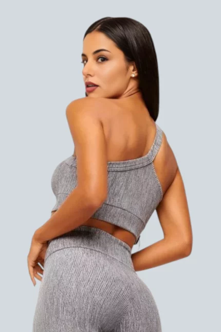 BCult Alpine Sculpt One-Shoulder Top — Mélange