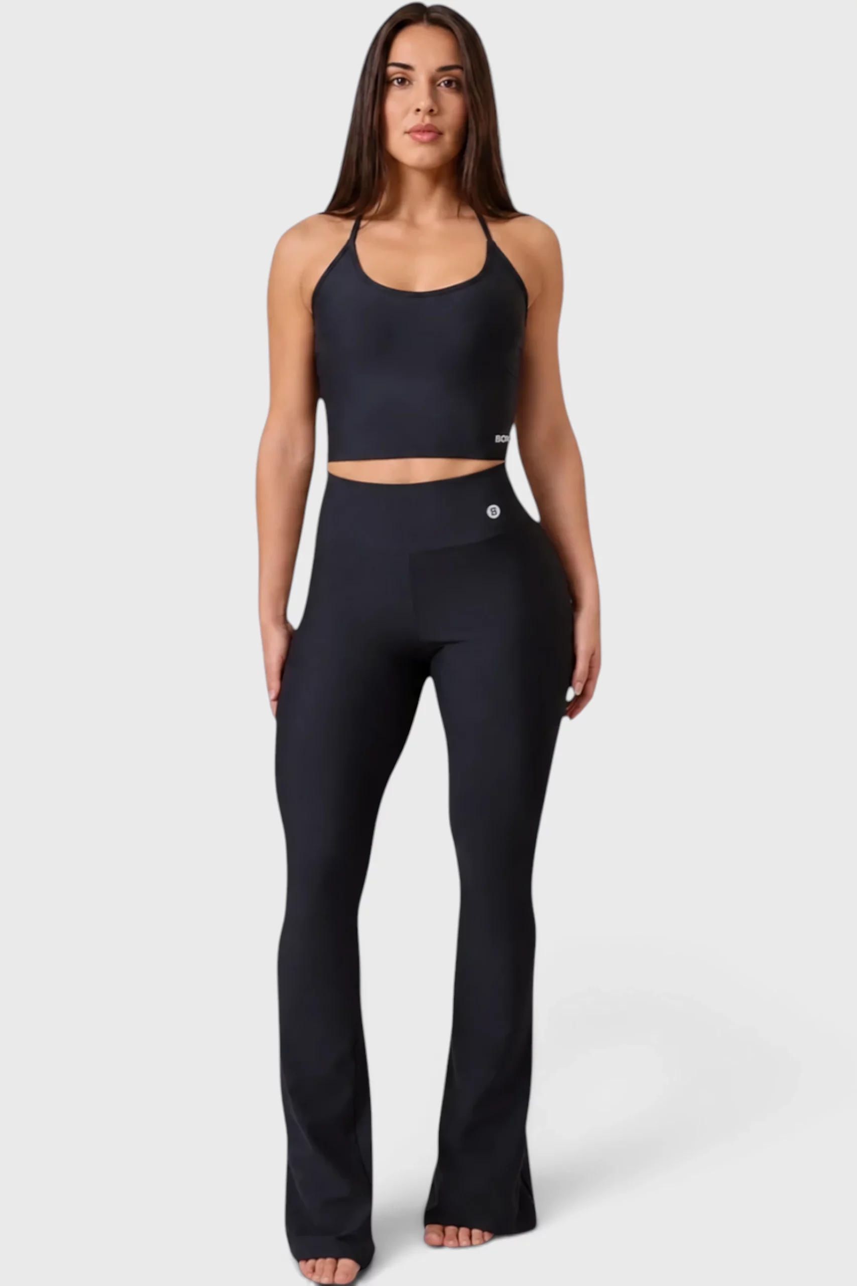 BCult Black Flare Leggings - 01 BCult Black Flare Leggings - Image 1