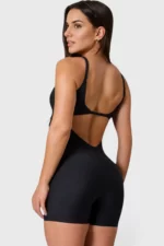 BCult Black Front-Seamless Playsuit