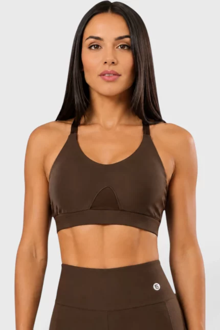 BCult Coffee Brown Double-Strap Top