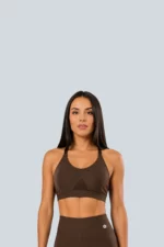 BCult Coffee Brown Double-Strap Top