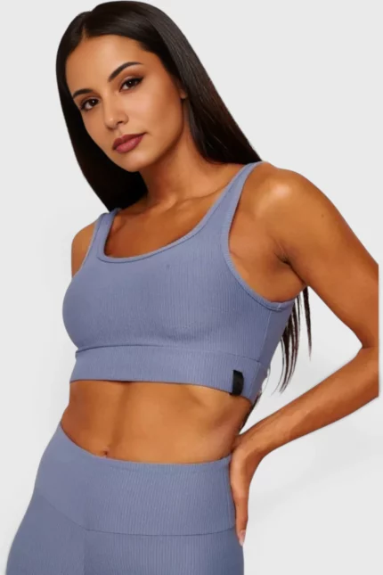 BCult Copacabana Sculpt Cropped Top — Rain