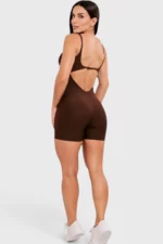 BCult Dark Brown Seamless Playsuit - Image 3