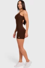 BCult Dark Brown Seamless Playsuit - Image 2