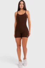 BCult Dark Brown Seamless Playsuit