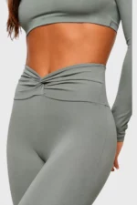 BCult Lago Verde High-Waist Leggings — Aloe - Image 2