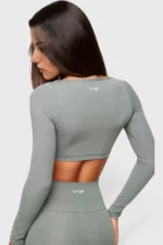 BCult Lago Verde Long-Sleeve Top — Aloe - Image 2