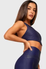 BCult Zurich Pulse High-Neck Top — Navy - Image 3