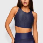 BCult Zurich Pulse High-Neck Top — Navy