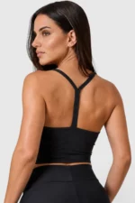BCult Black Fine-Strap Cropped Top - Image 2