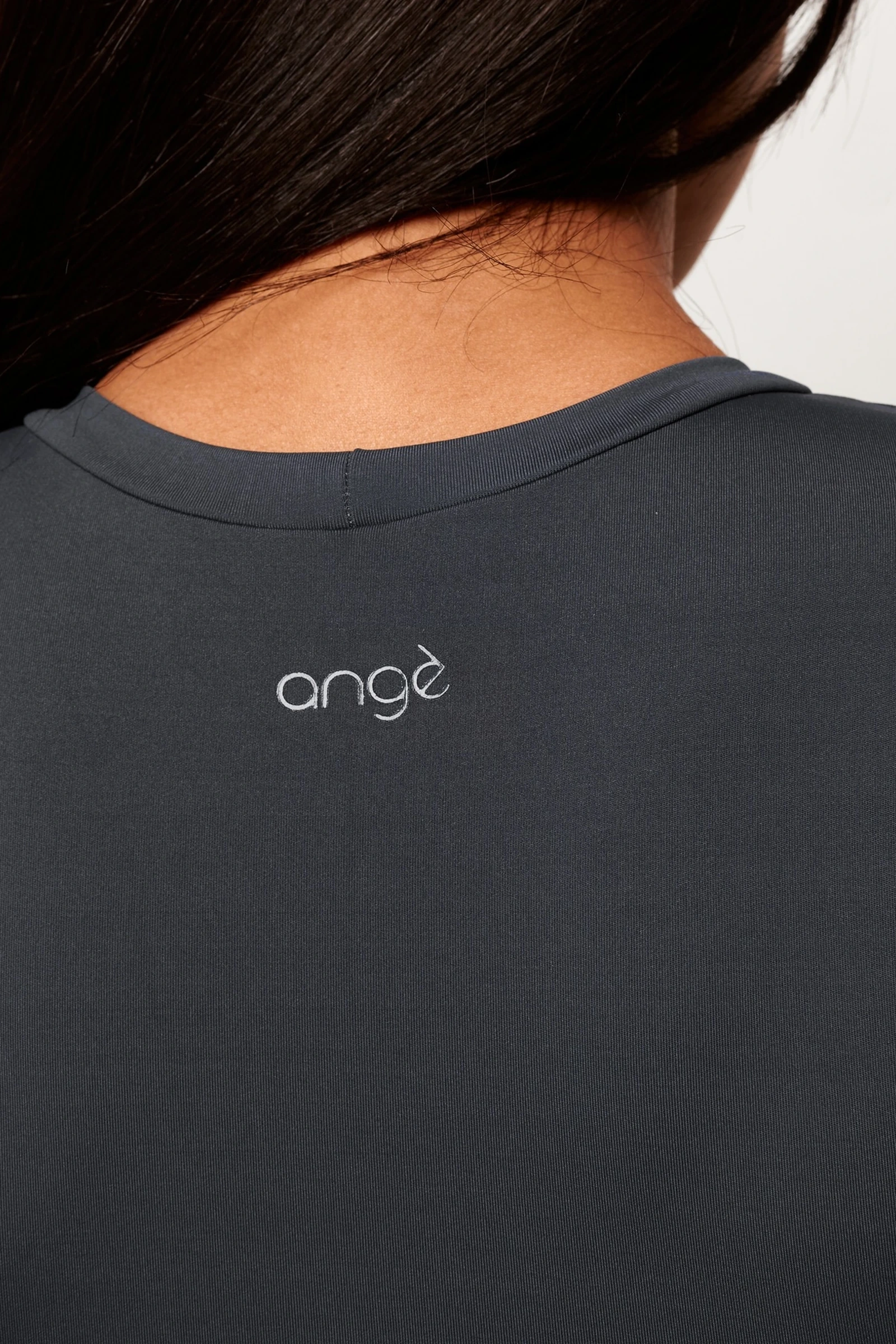 Storm grey fitted short-sleeve top Touch