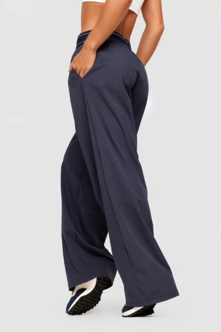 Navy blue relaxed trousers Awaken