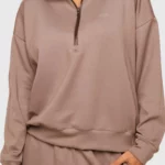 Wood brown zip jacket OffSet