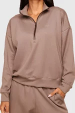 Wood brown zip jacket OffSet