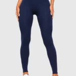 Cove blue leggings without a front seam