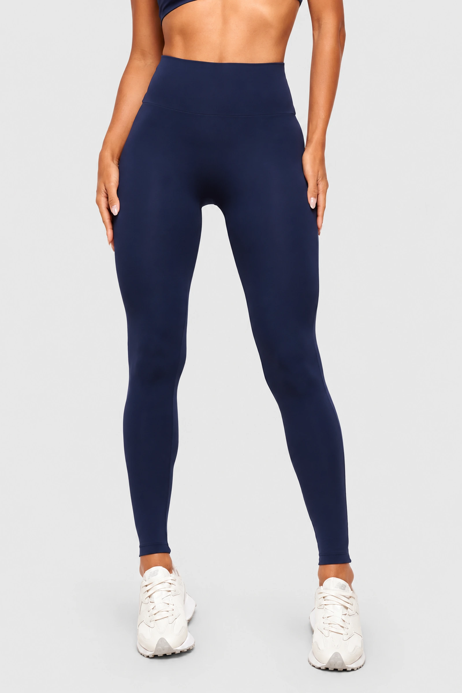 Cove blue leggings without a front seam