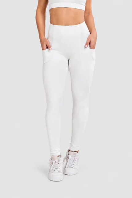 Off-white leggings with a side pocket