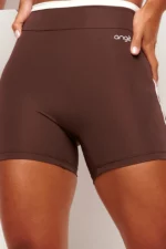 Truffle brown high-waisted shorts Midnight